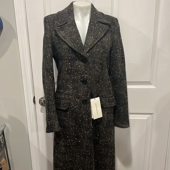Massimo Dutti premium wool coat collection limited edition brown tweed coat XS - Picture 4 of 11